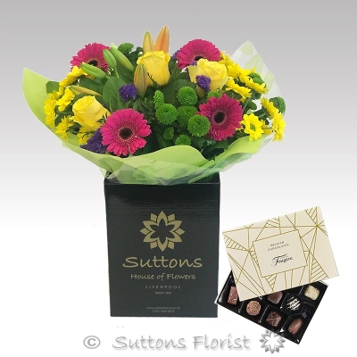 Colour Your Day Hand Tied with Chocs