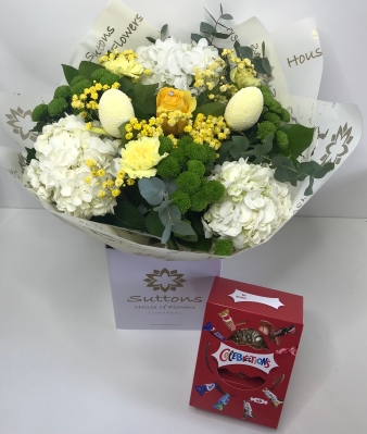 easter hand tied with easter egg