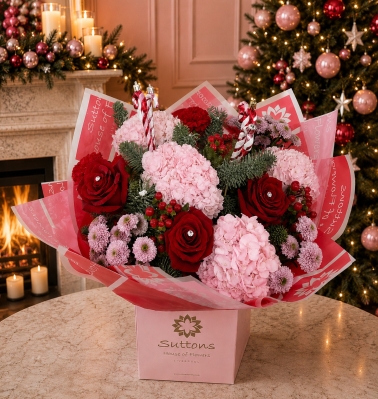 Candy Cane hand tied