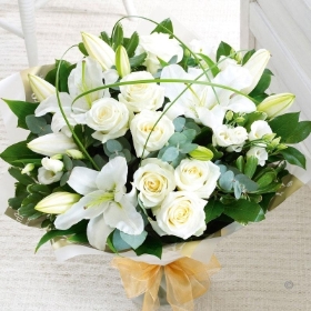 Wonderfully White Hand tied