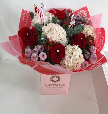Candy Cane hand tied