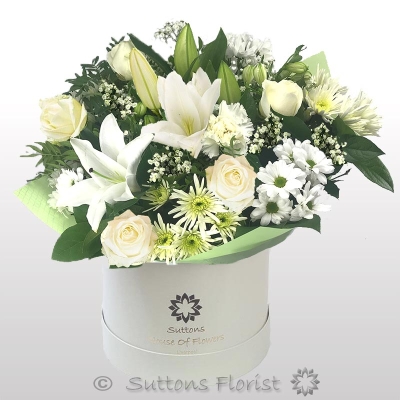 Large Mothers Day White Hatbox
