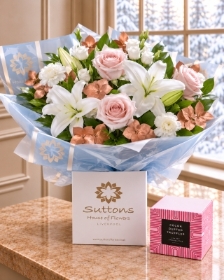 Winter Sophistication Handtied with chocolate truffles