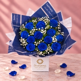 12 TRUE  BLUE  ROSES