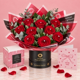 THE SIGNATURE 12  in Luxe Hatbox, Chocs&Card