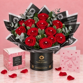 THE SIGNATURE 12  in Luxe Hatbox, Chocs & Card