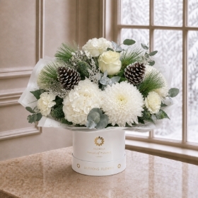 Snow Queen luxe Hatbox  (crown optional)
