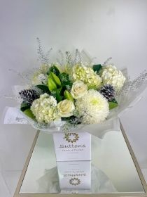 Snowflake hand tied