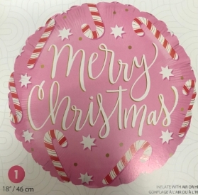 Candy cane Christmas balloon