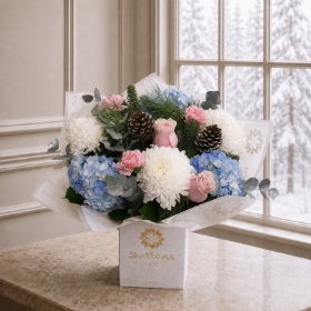winter shimmer hand tied