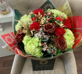 Christmas florist choice hand tied
