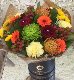 Autumn Sunset luxe Hatbox