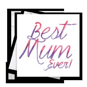 Best Mum Ever Greetings Card