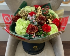 CHRISTMAS FLORIST CHOICE LUXURY HATBOX