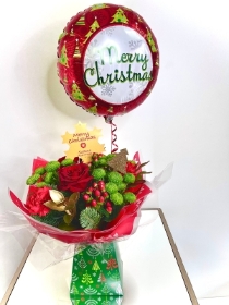 gift box and balloon