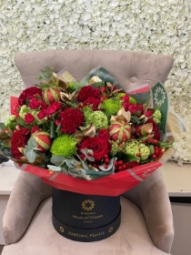 Jingle bell luxury  hatbox
