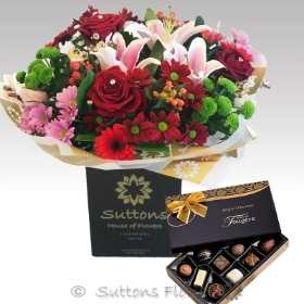 My Love Hand Tied with Chocs