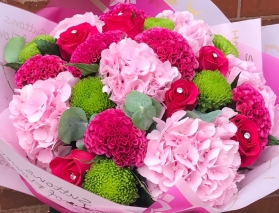 pink pink pink hand tied