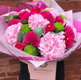 pink pink pink hand tied