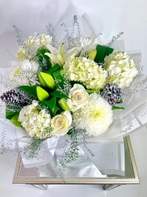 Snowflake hand tied