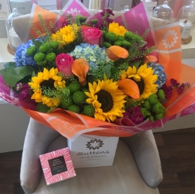 summer in Bloom with choc truffles