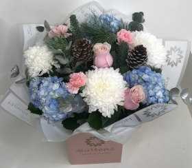 winter shimmer hand tied